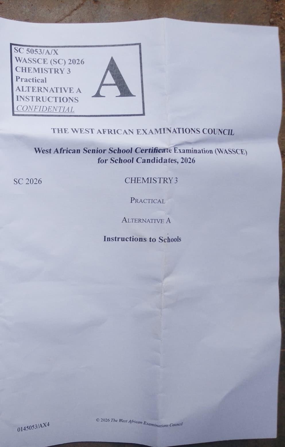 All 2026 WAEC Alternative to Practical Specimens & Guide